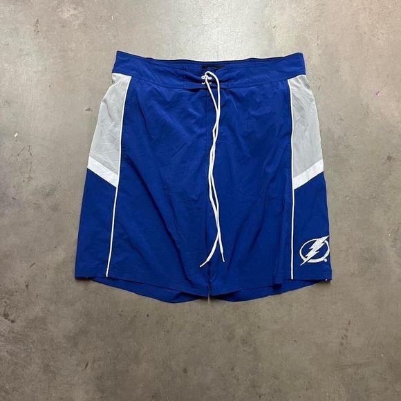 NHL Other - Y2K Embroidered Tampa Bay Lightning Blue Board‎ Shorts Size: XL